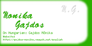 monika gajdos business card